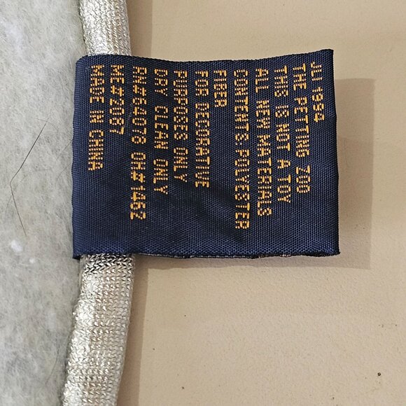 Snow Buddies Tree Skirt 1995 Christmas vtg Pottery Barn 40" blue holiday season - Picture 9 of 14